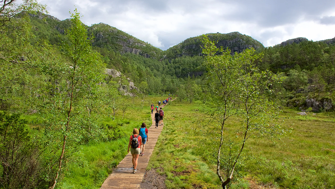 Utsikt over Songesand Camp
