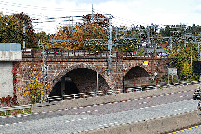 Lysaker bru og elveutløp